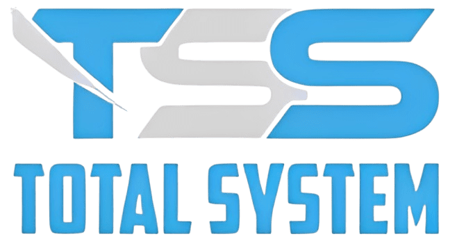 Logo with stylized letters and partial text 'TAL SYSTEM'.